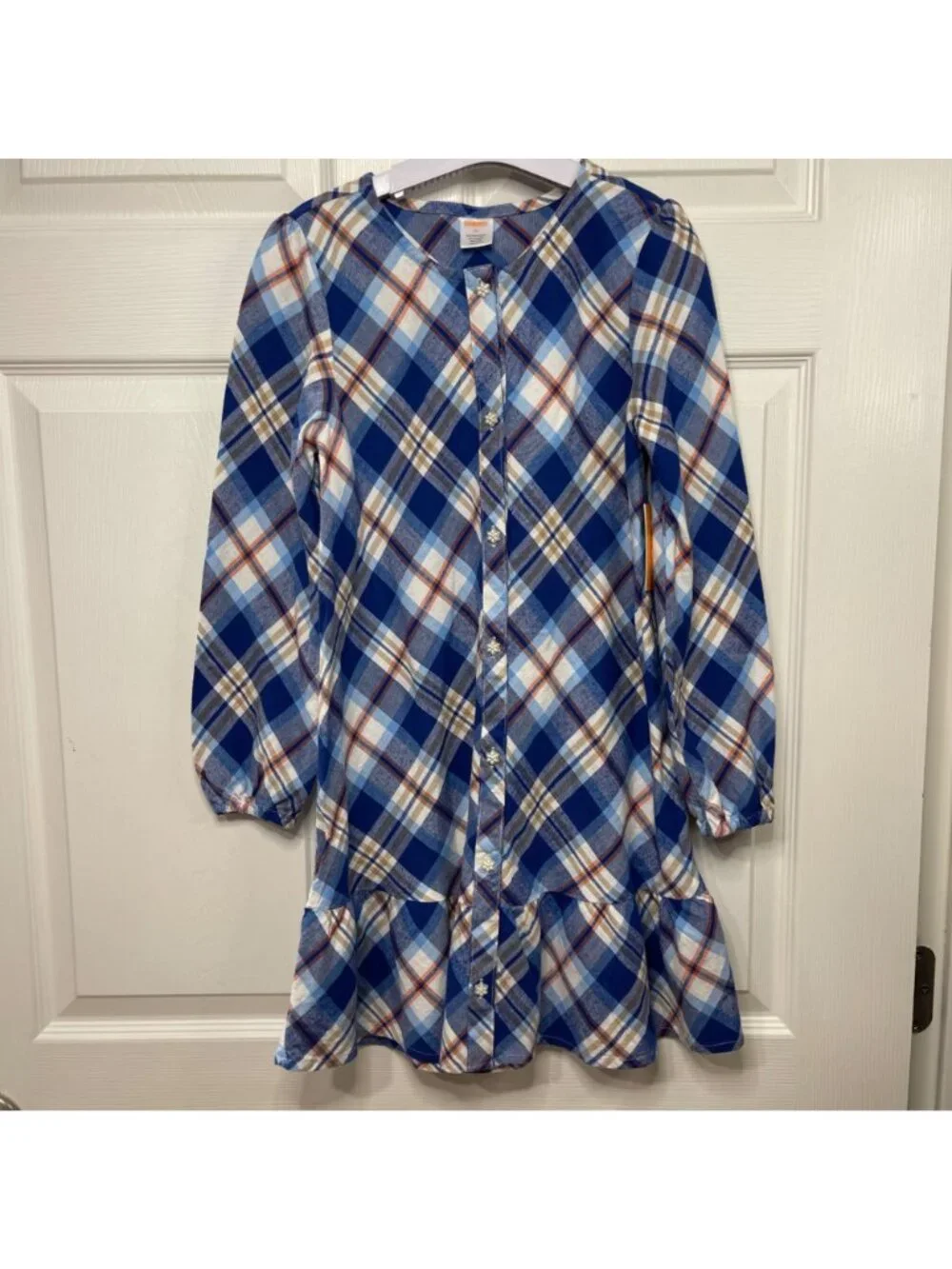 Gymboree Plaid Twill Shirt Dress Girls Size 10 Mandy Moore Collab 100% Cotton